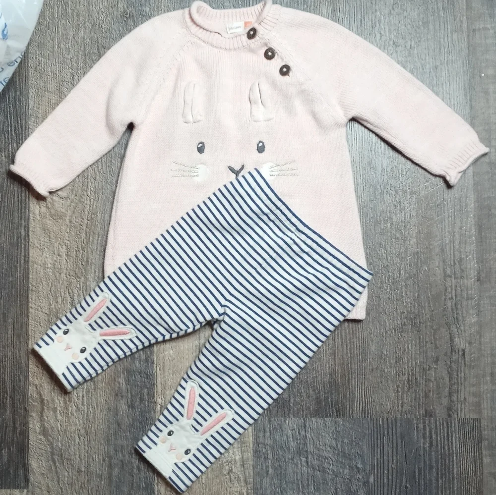 John Lewis, Set of Two Matching Set Sz 3-6 Months